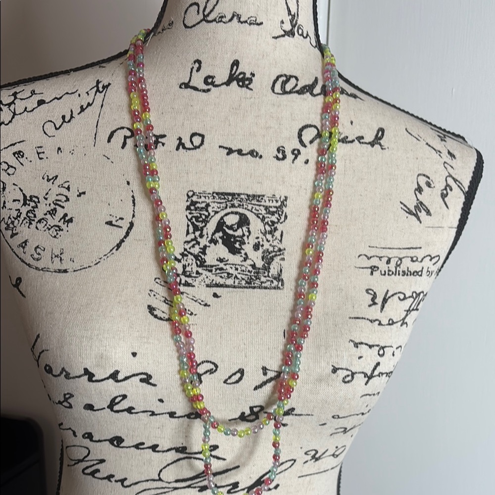 💥SALE💥Vintage Layered Beaded Necklaces Dopamine Style Y2K Pastel Goth